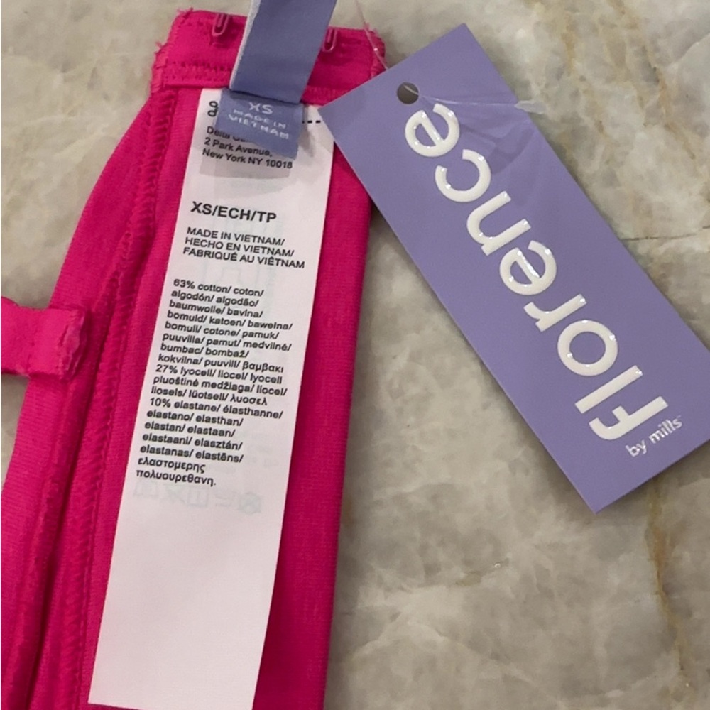 NWT- Florence by Mills Softie Cotton Triangle Bralette – Fuchsia Purple – XS - Picture 5 of 9